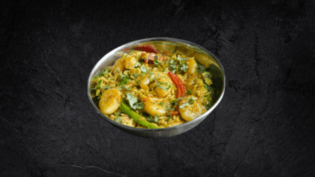 Crevette curry jaune