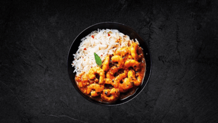 Crevette curry rouge