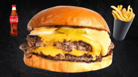 Menu Triple cheese Burger